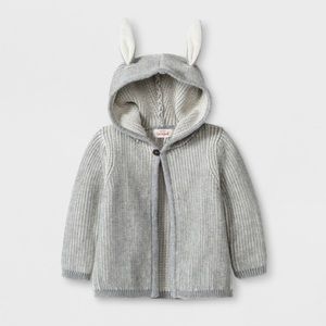 CAT & JACK bunny ear hooded poncho